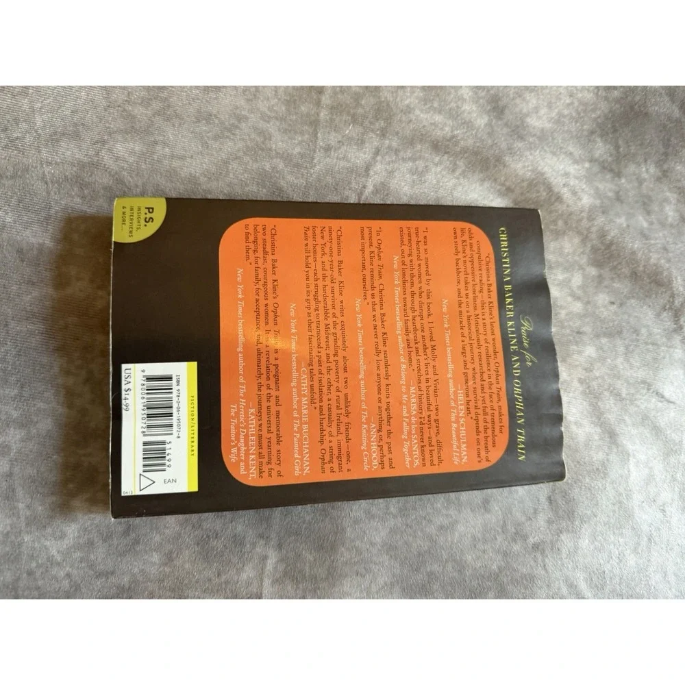 Orphan Train Christina Baker Kline P.S. Series Paperback Novel